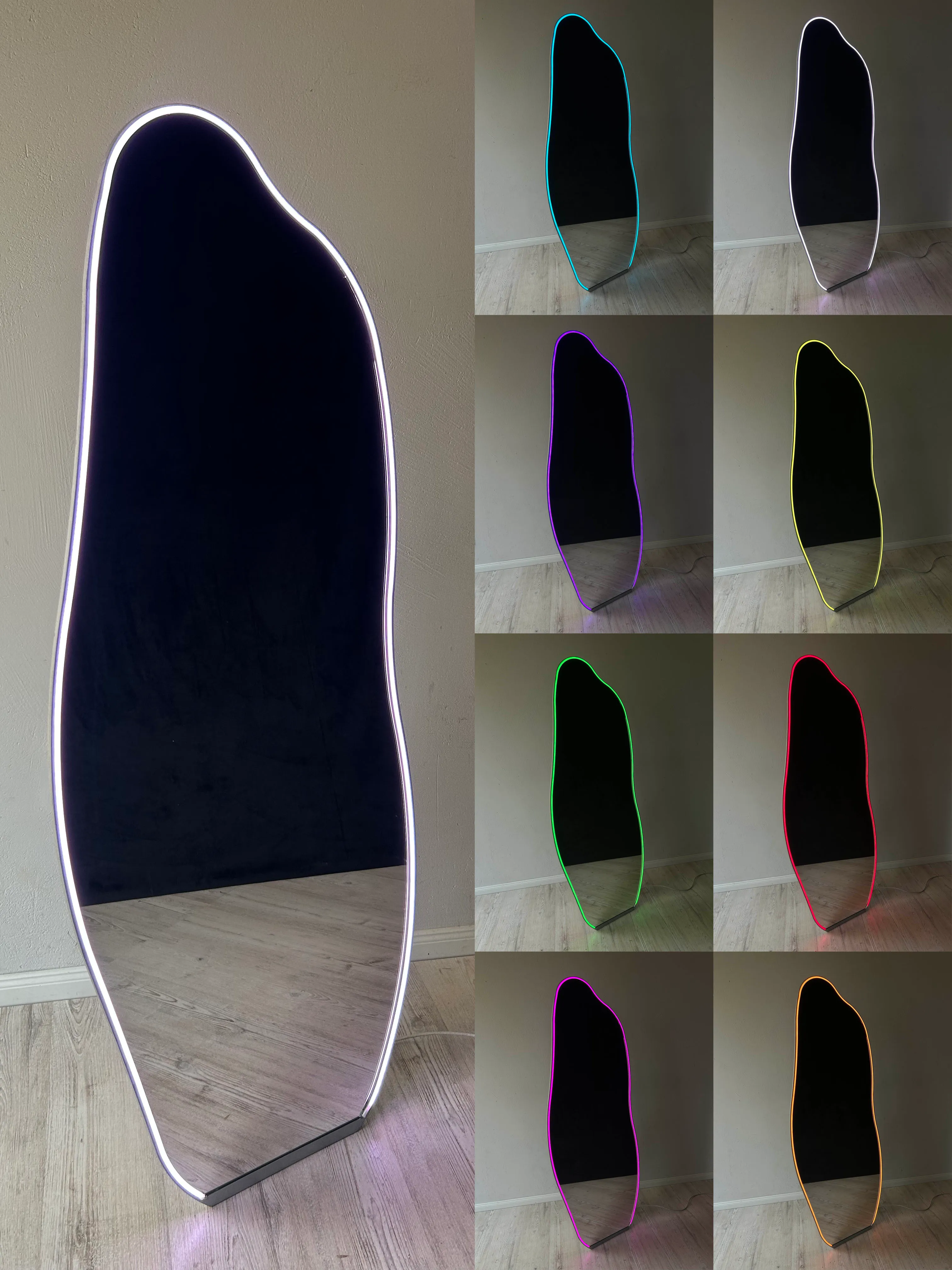 LED IRREGULAR MIRROR stand
