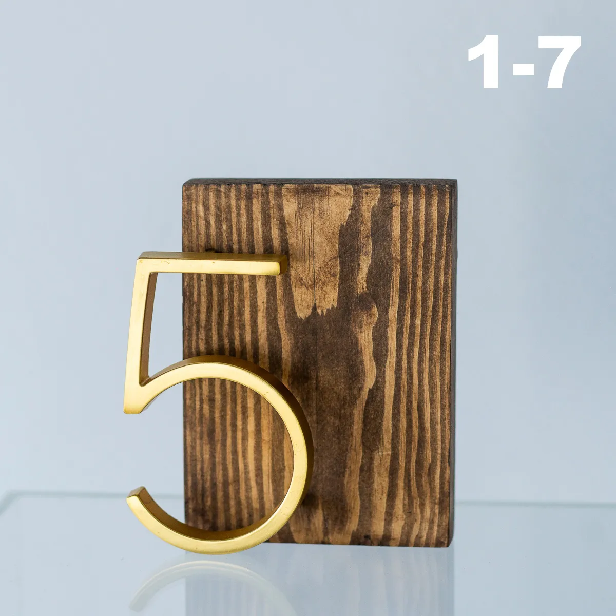 WOOD GOLD A table numbers