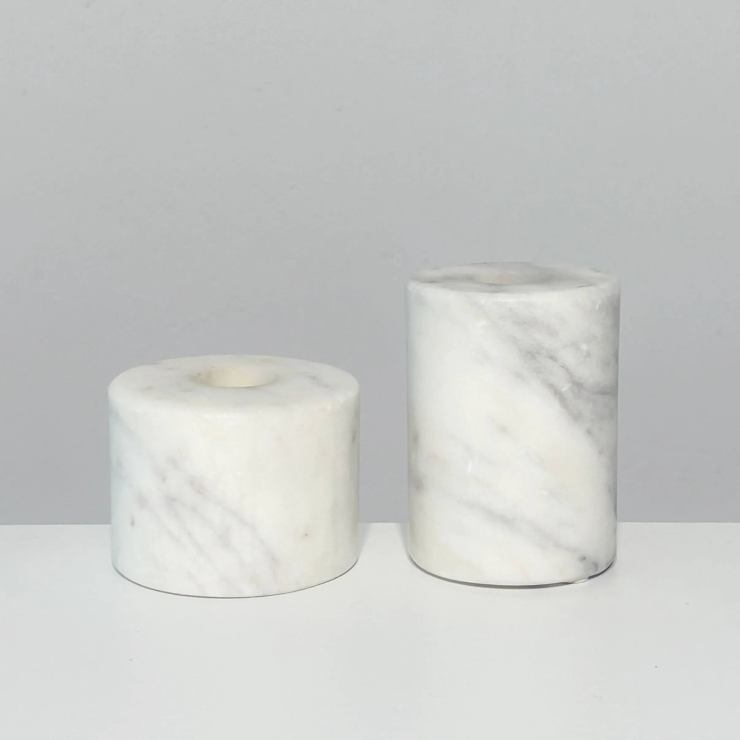 6 x MARBLE candle holder