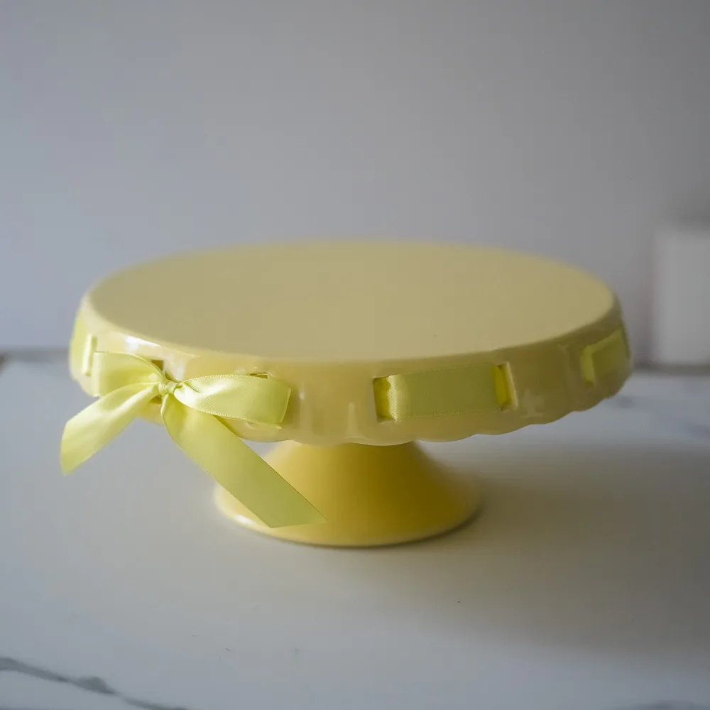 YELLOW 26 cm cake stand