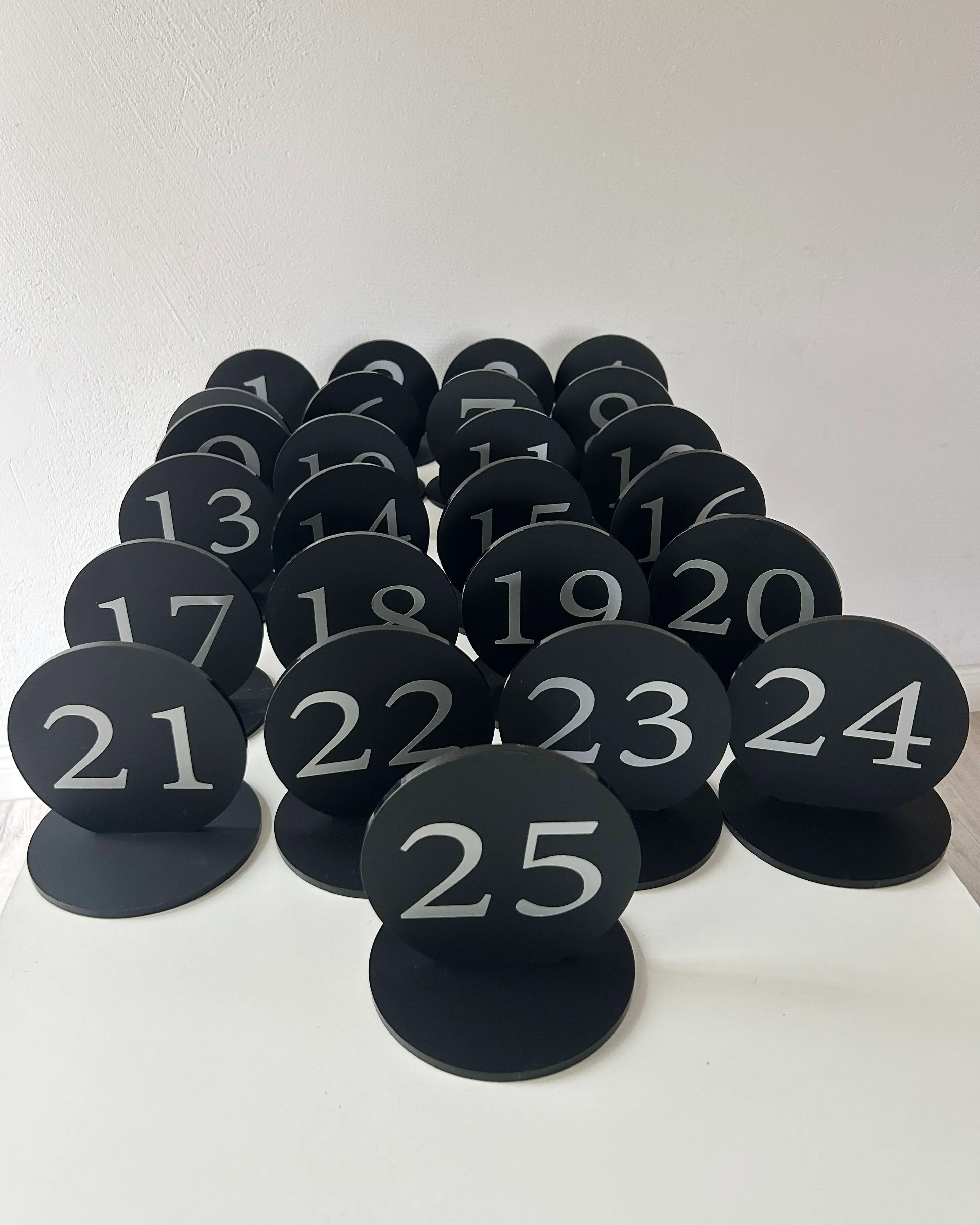 BLACK B table numbers