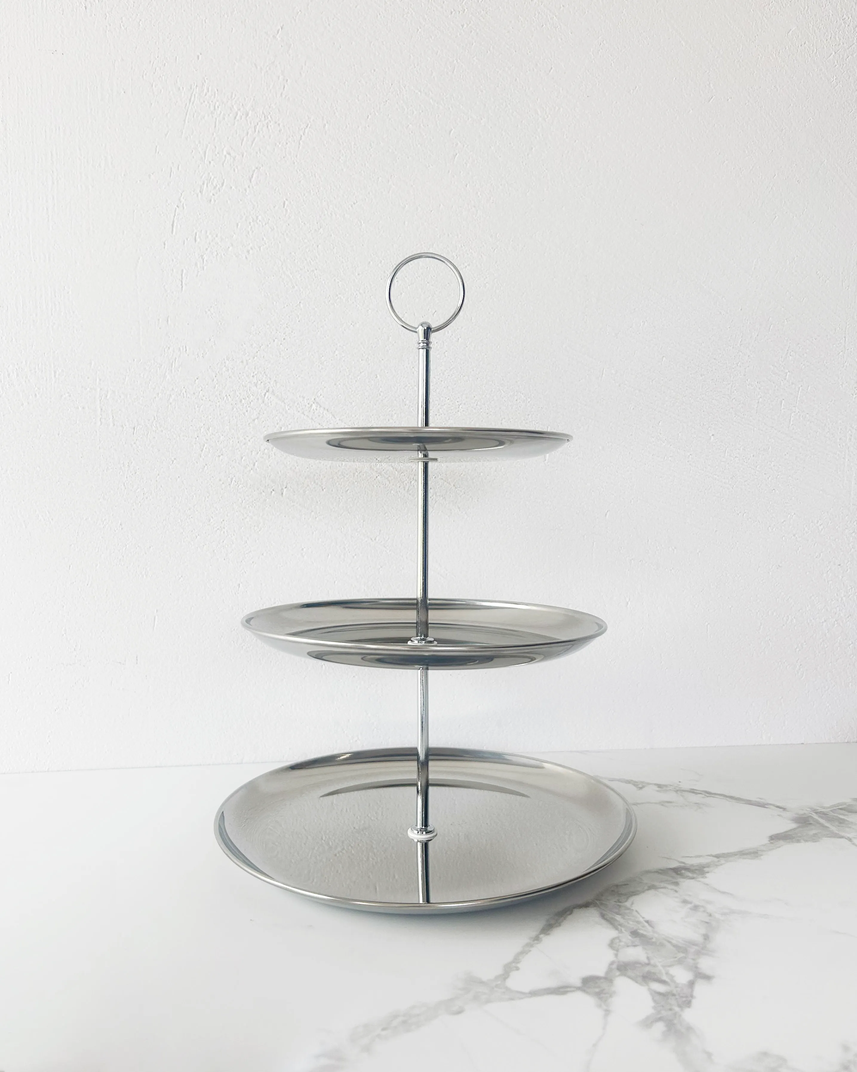 SILVER cupcake stand B