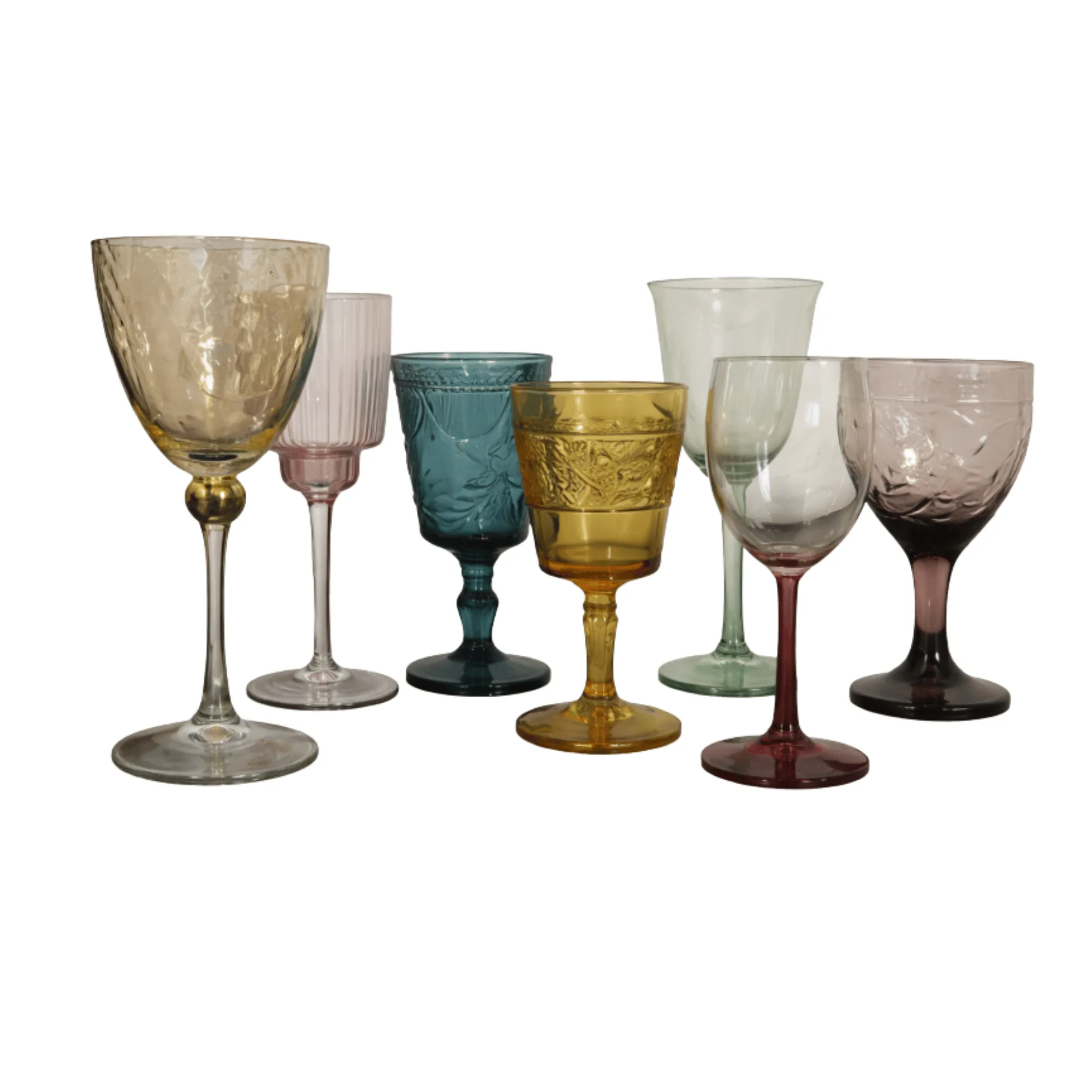 Assorted Colored Goblets