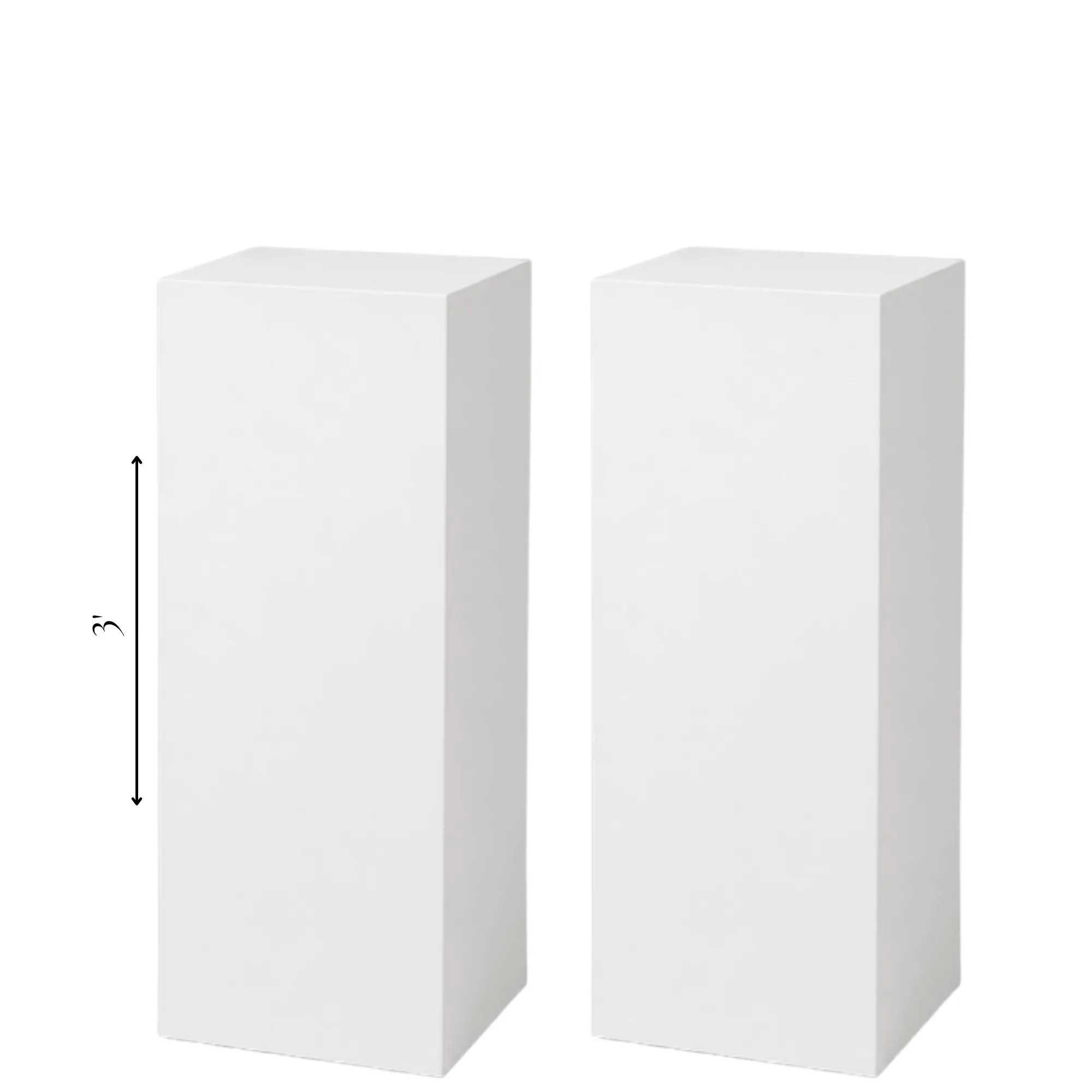 Square Wooden Pedestals - 3'