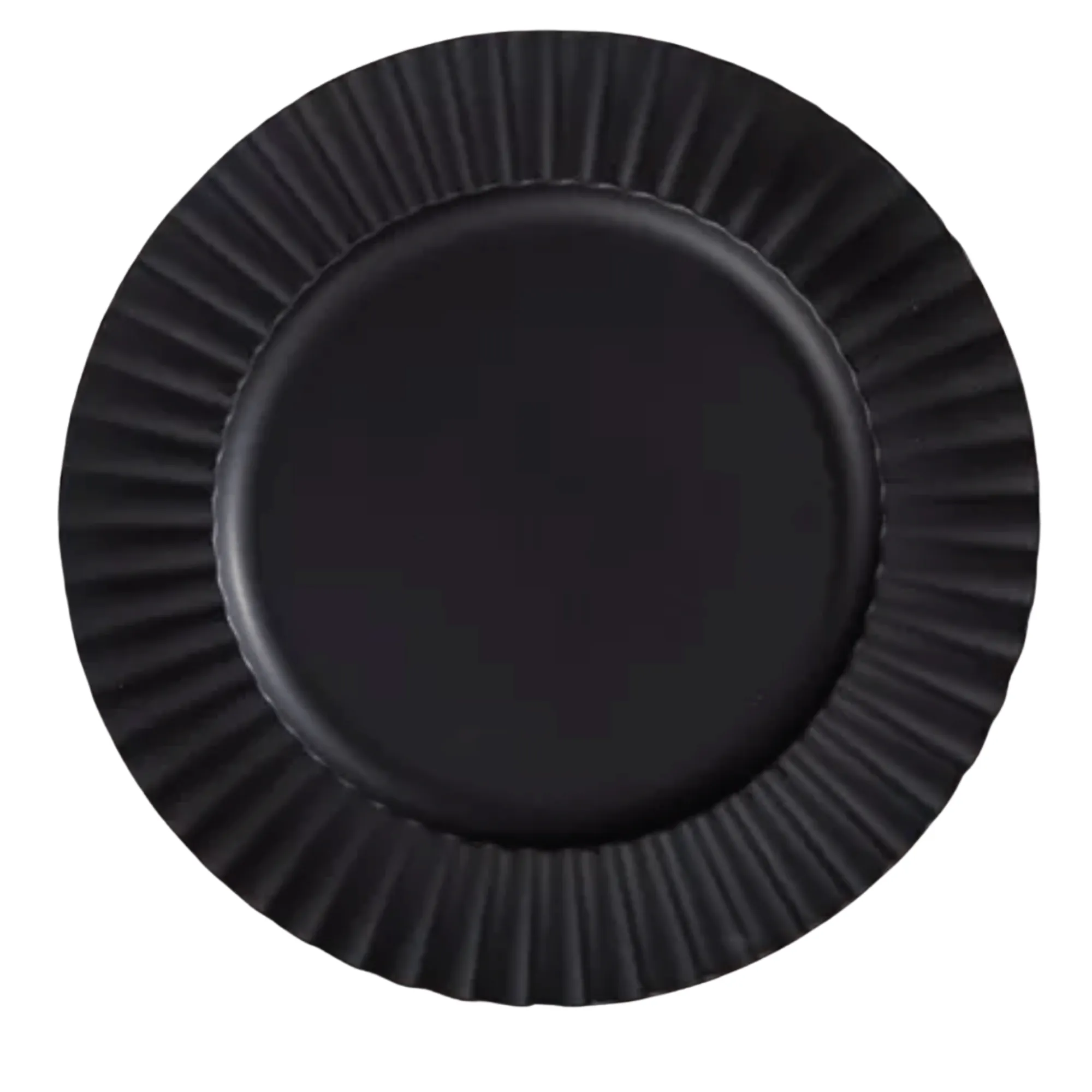 Black Acrylic Charger Plate