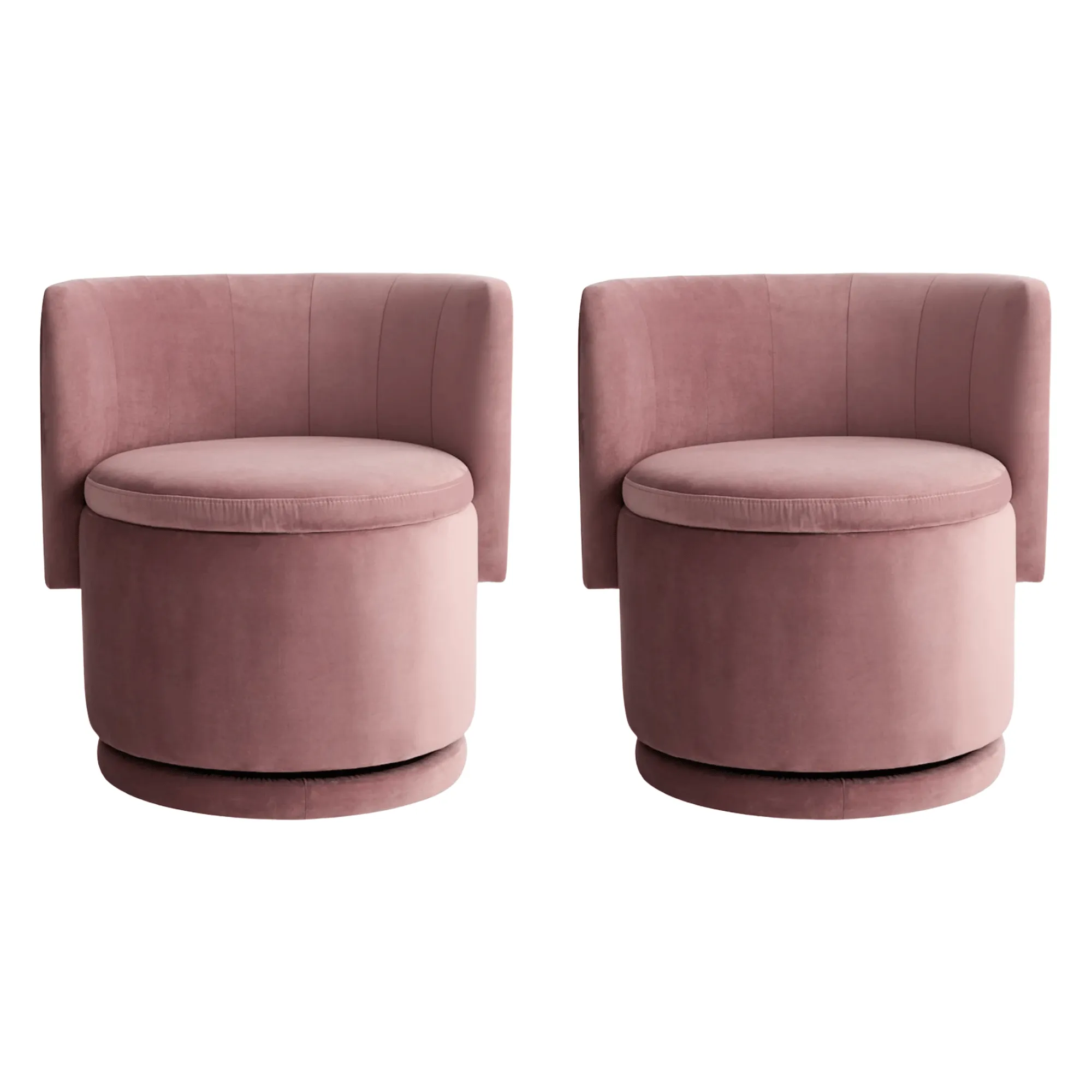 Rosebud Swivel Chair & Stool