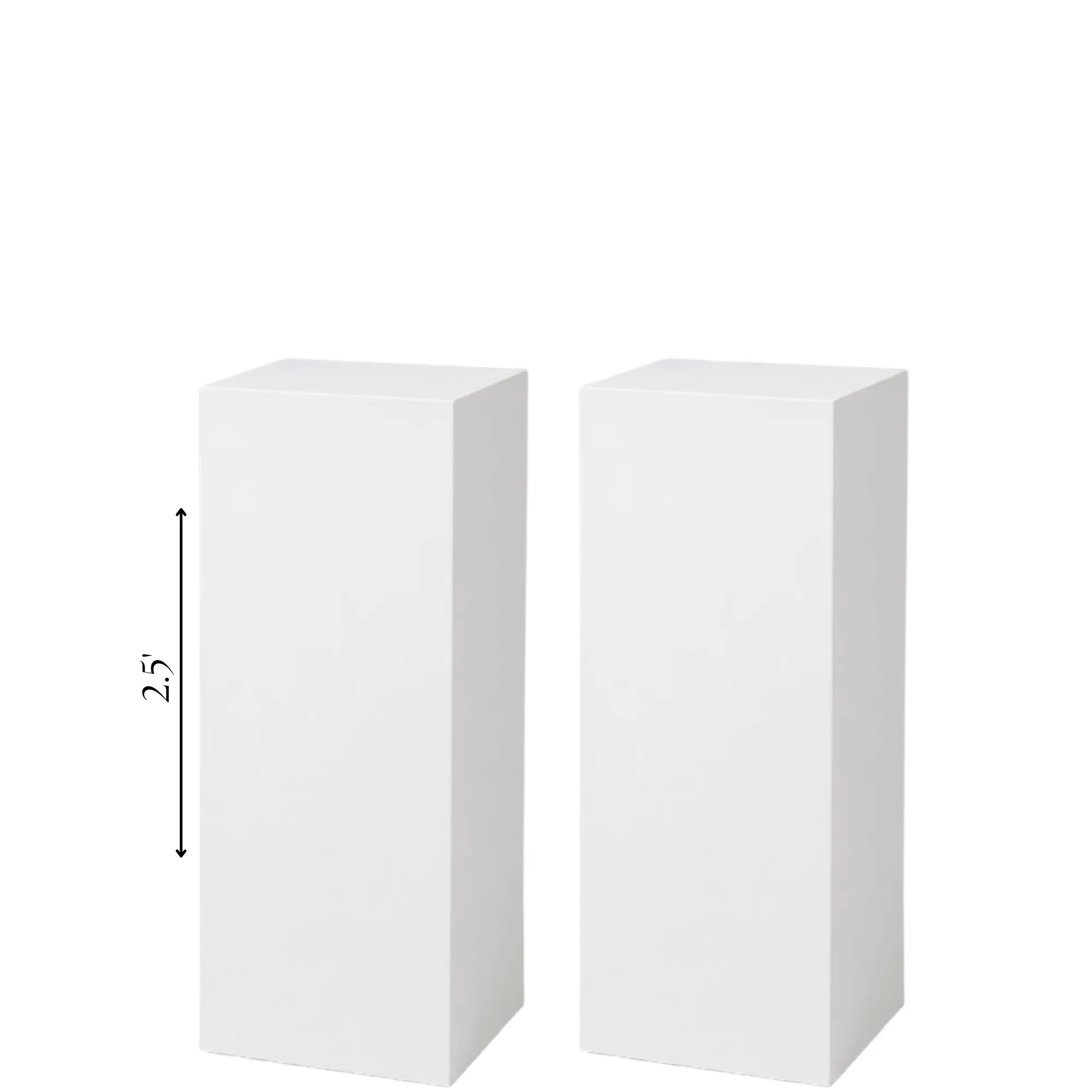 Square Wooden Pedestals - 2.5'