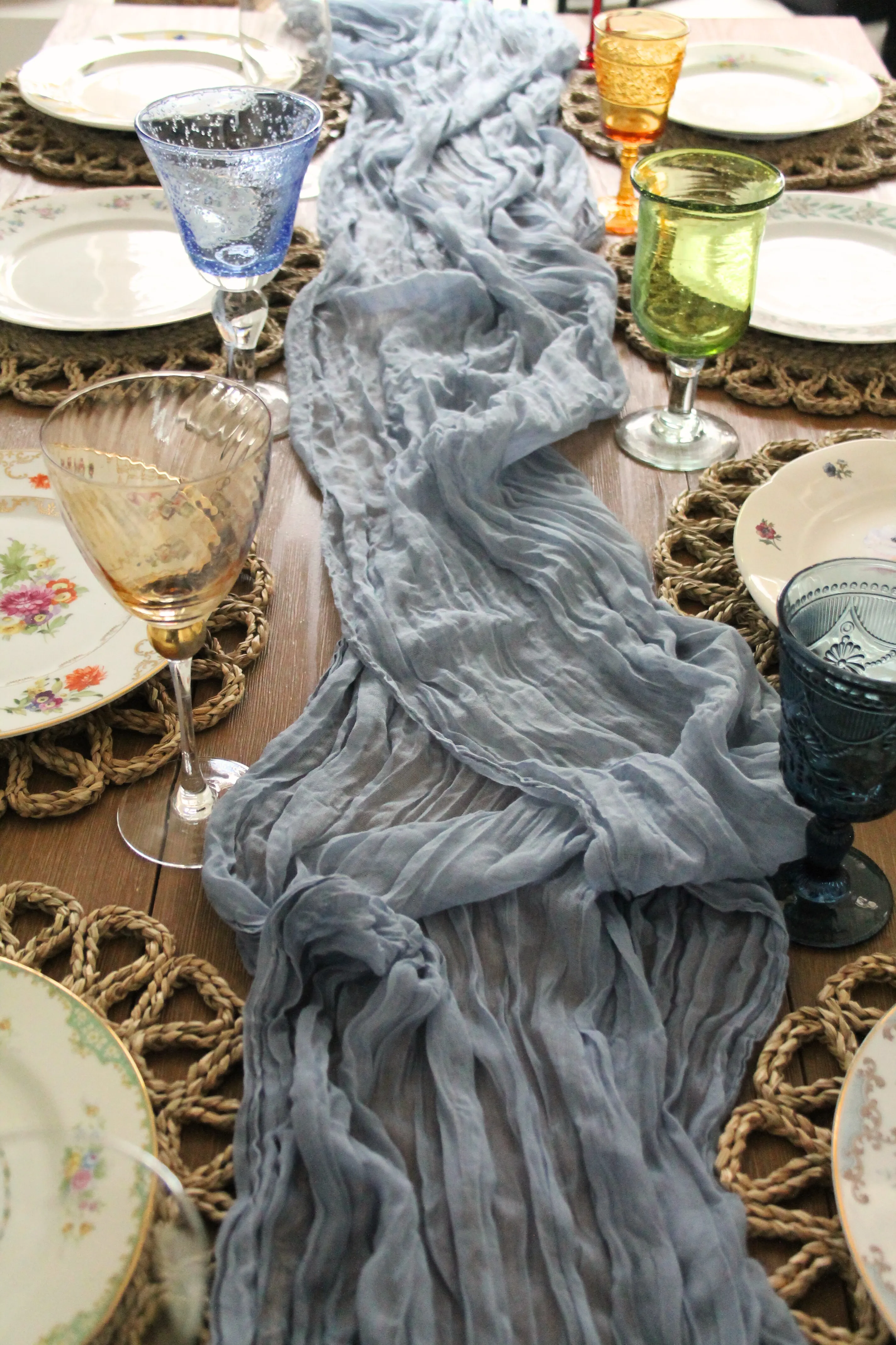 Assorted Glass Water Goblets