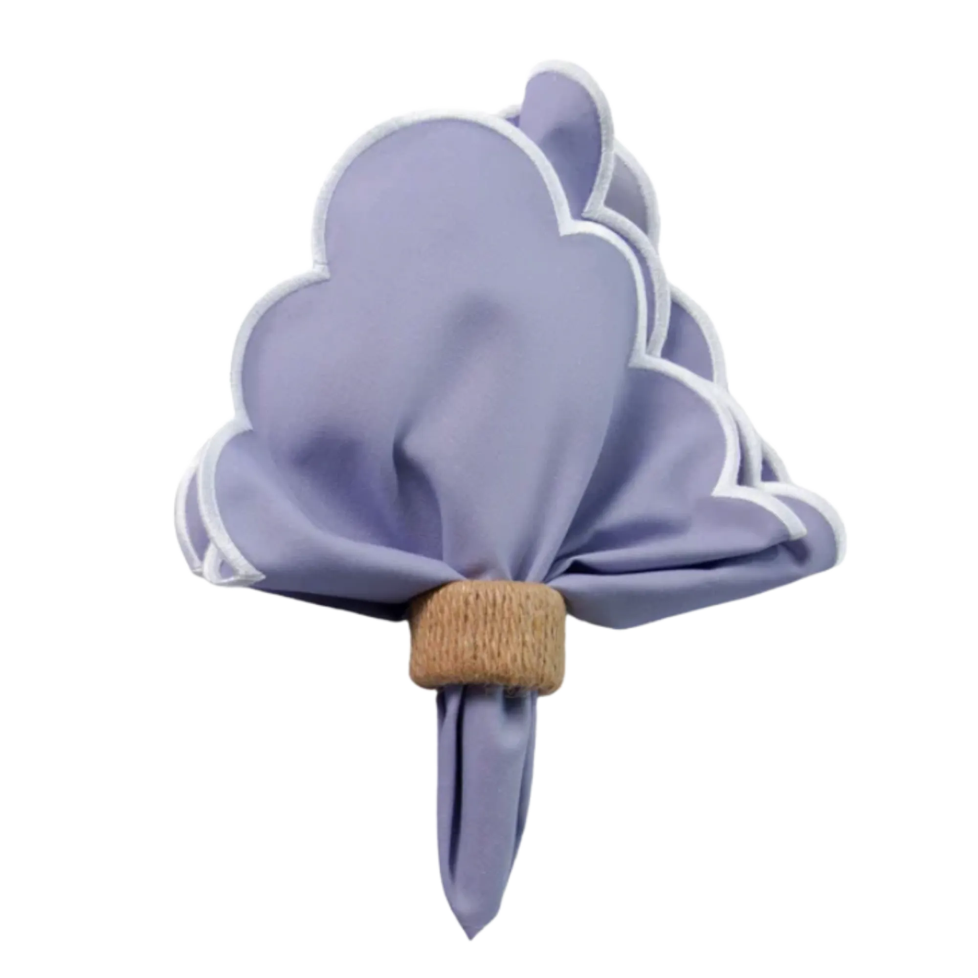 Lavender Scalloped Napkins