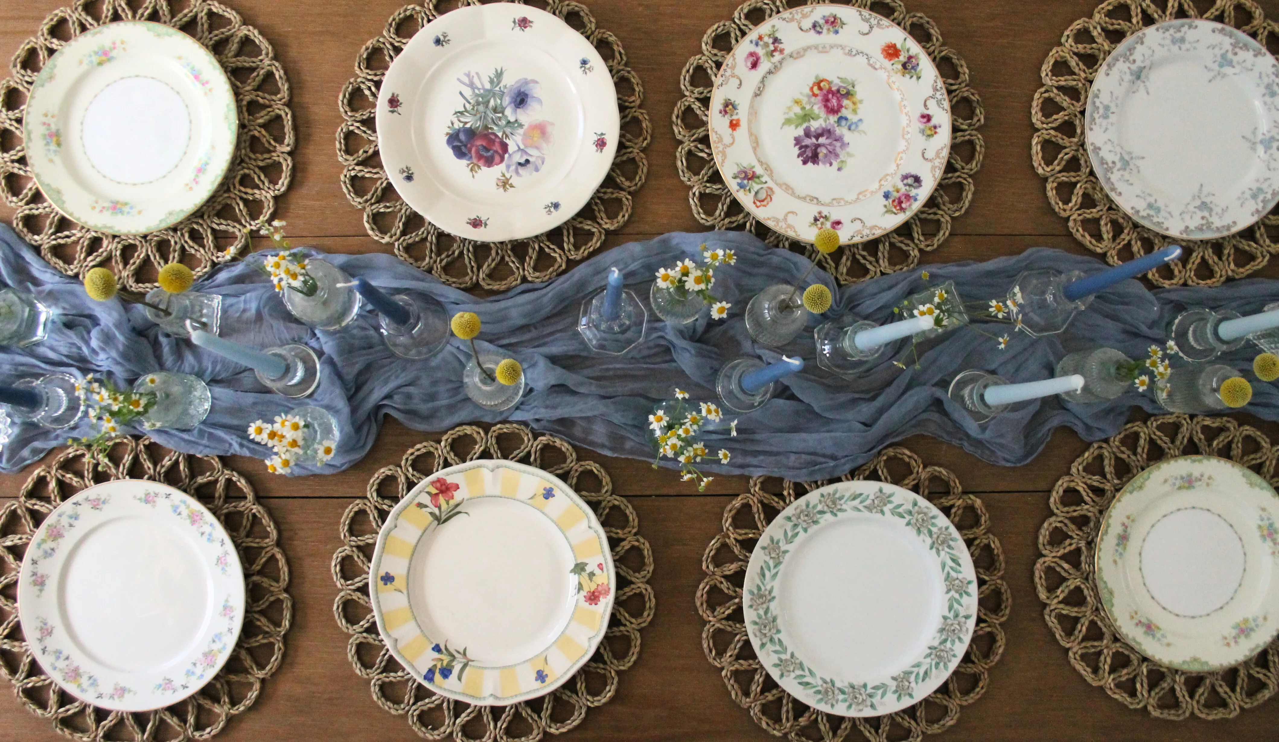 Assorted Floral Dinner Plates