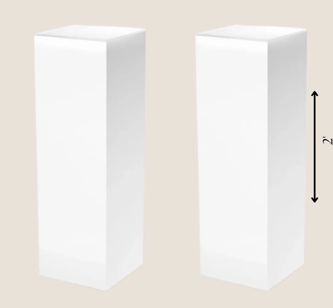Square Wooden Pedestals - 2’