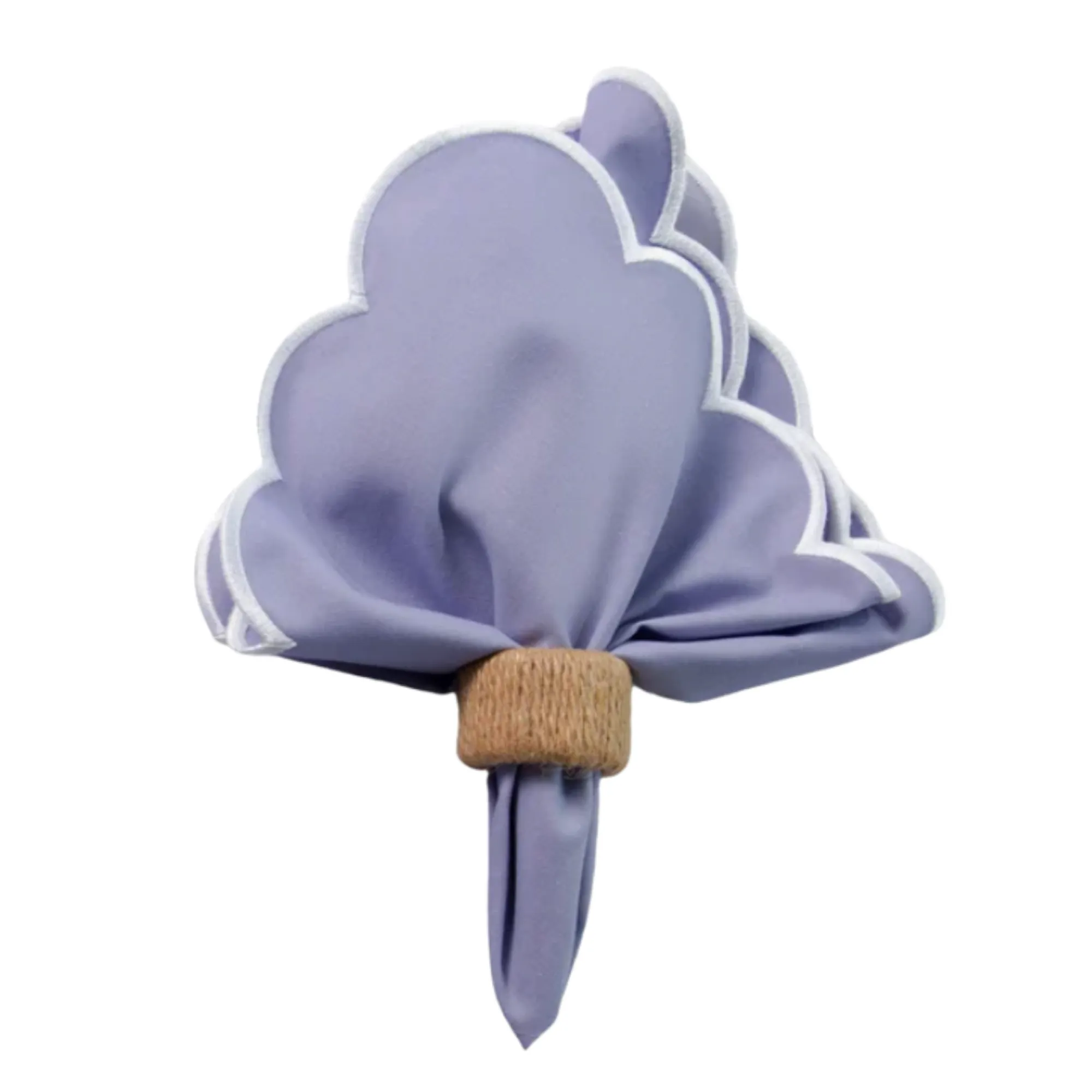 Lavender Scalloped Napkins