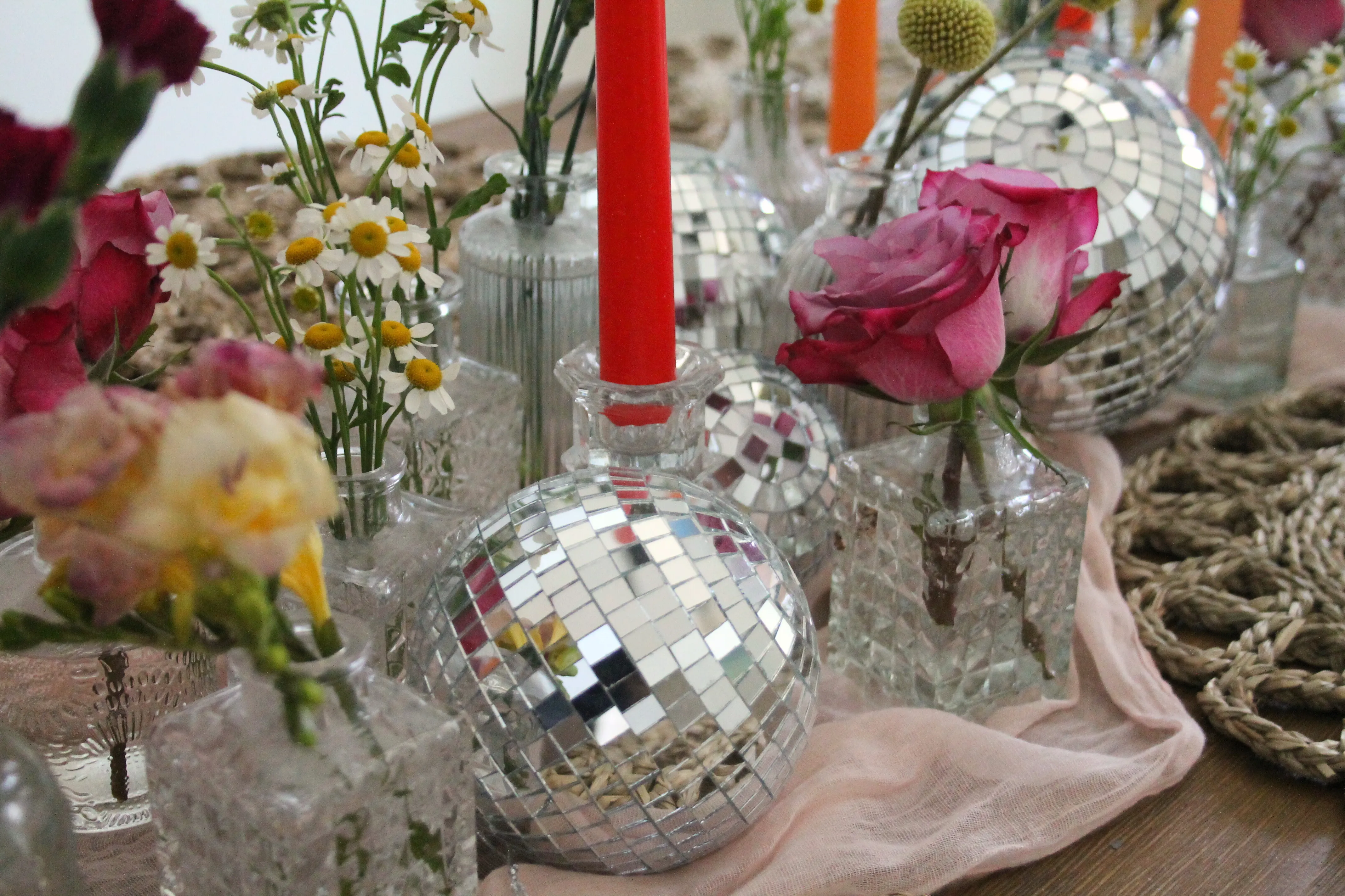 Six (6) Assorted Disco Balls