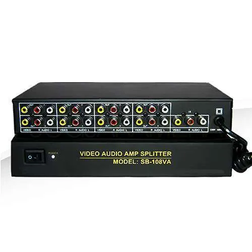 Video Audio Splitter 8 Channel (RCA)