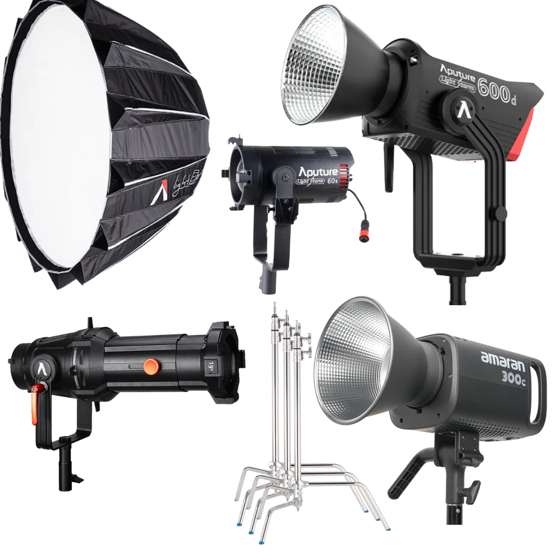 3 Light Kit - 600D + Softbox, 300C + Spotlight and 60X
