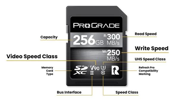 ProGrade 265GB V90 Memory Card