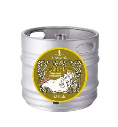 Fût de bière 20L - LINDEMANS PÉCHERESSE 1,1°