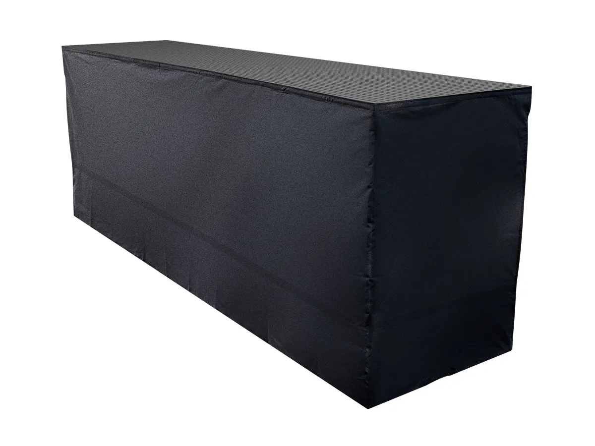 Comptoir avec jupe noire - 3 mètres