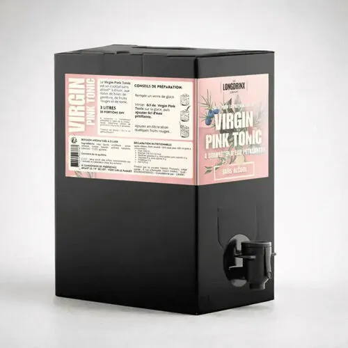 BIB Mocktail 3L - VIRGIN PINK TONIC 0,0° (Base à diluer • 50 verres)