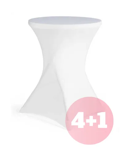 x5 Mange-debouts avec housses blanches