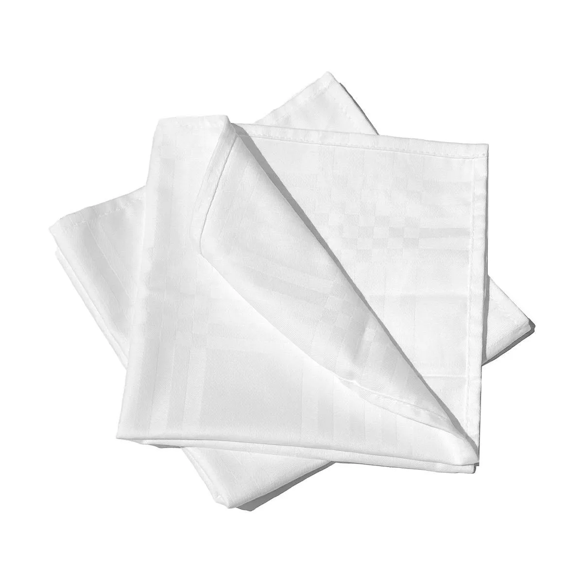 Lot 10 Serviettes de table 40x40cm - Blanches