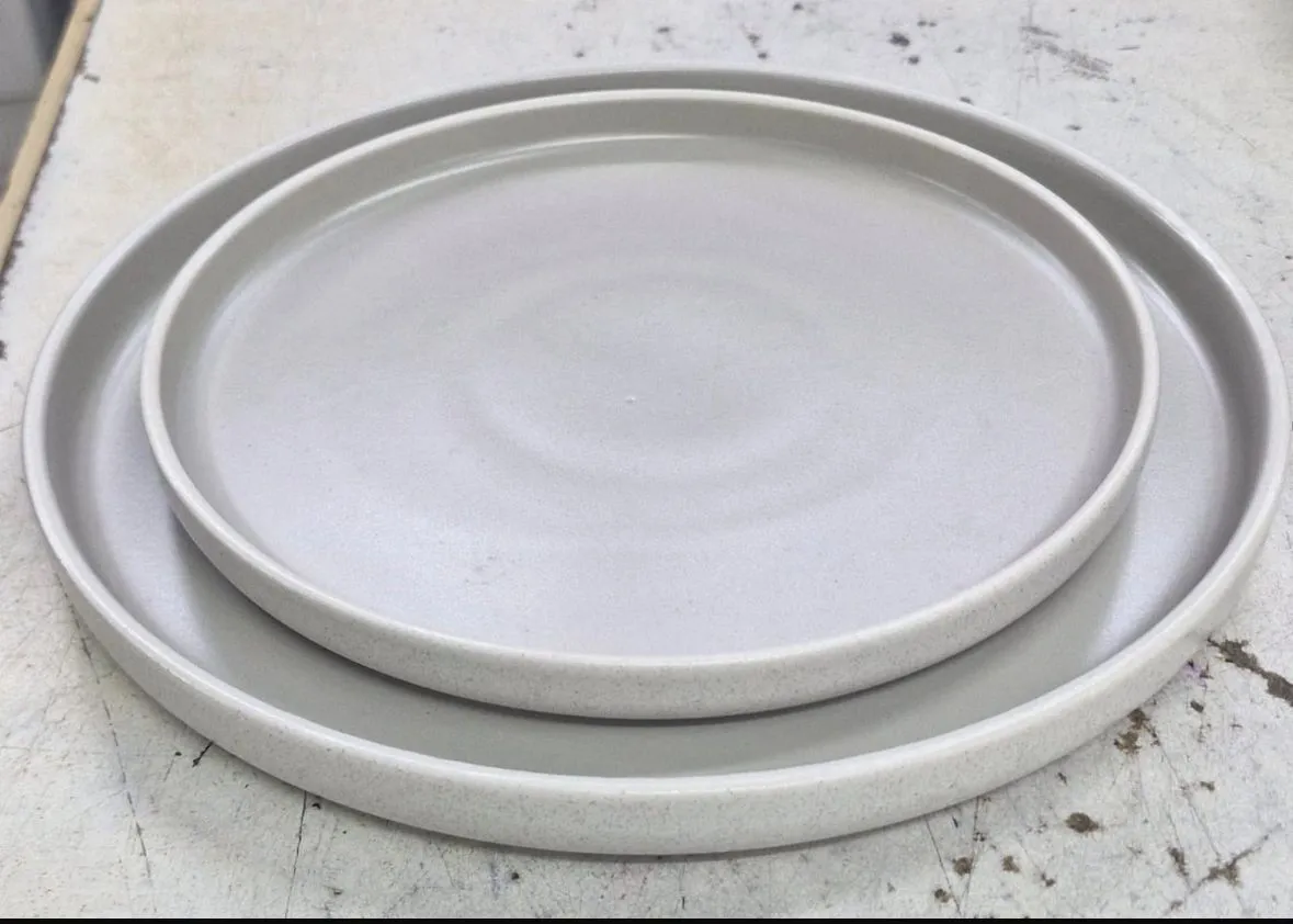 Side Plate - 2 Toned (Cream & white)