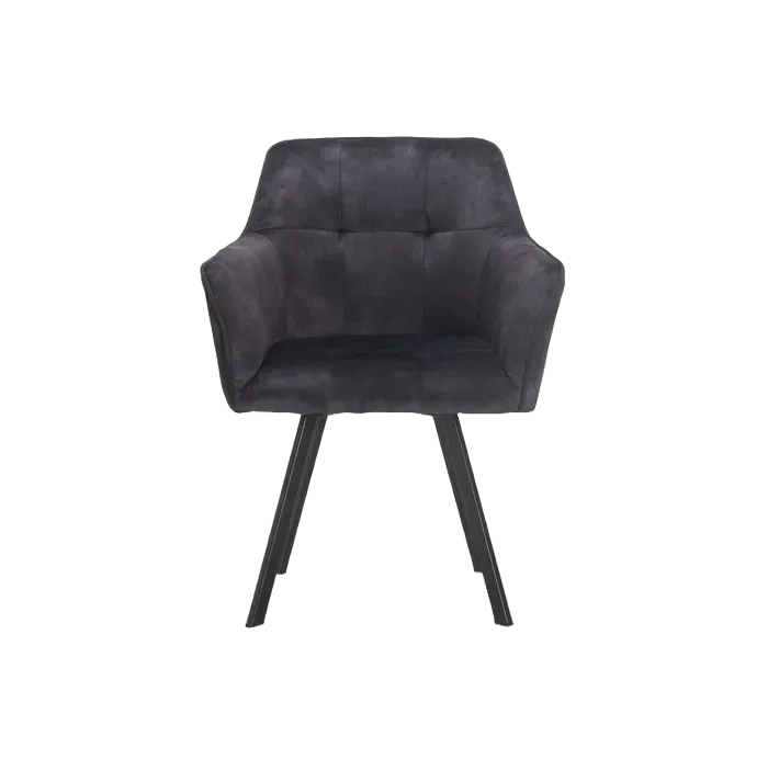 Sikani - Grey Velvet (1 seater)
