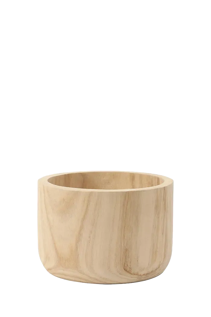 Wooden Vase (W23 x H15 (cm))