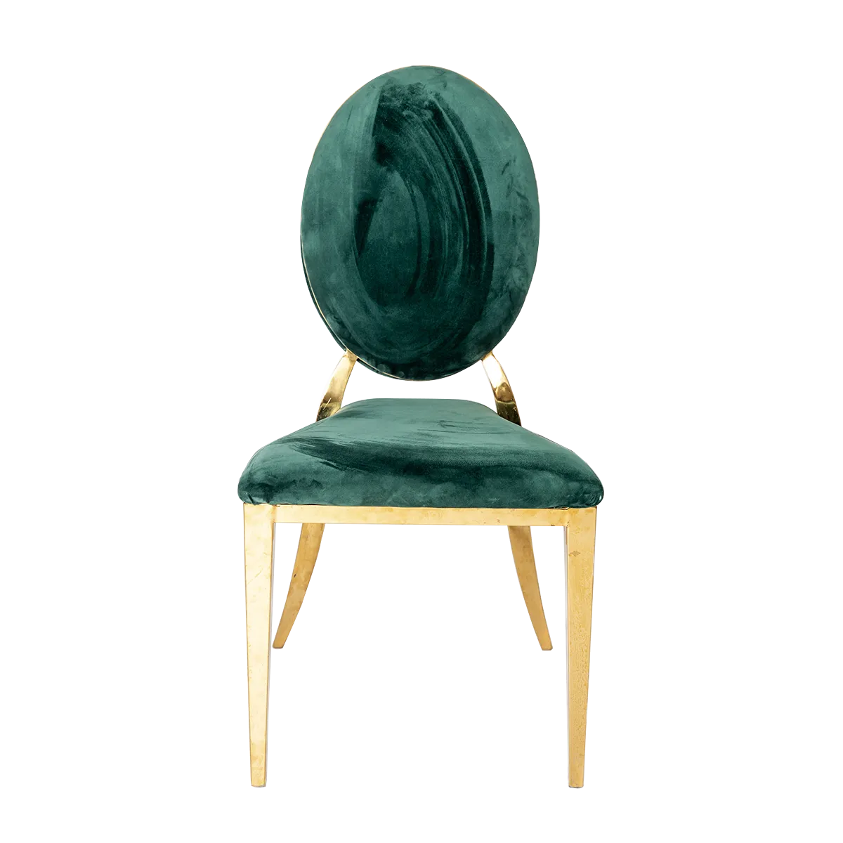 Madison Chair - Gold Trim (Green Seat)