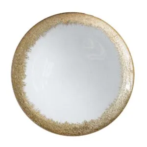Glass Under Plate - Gold Splash