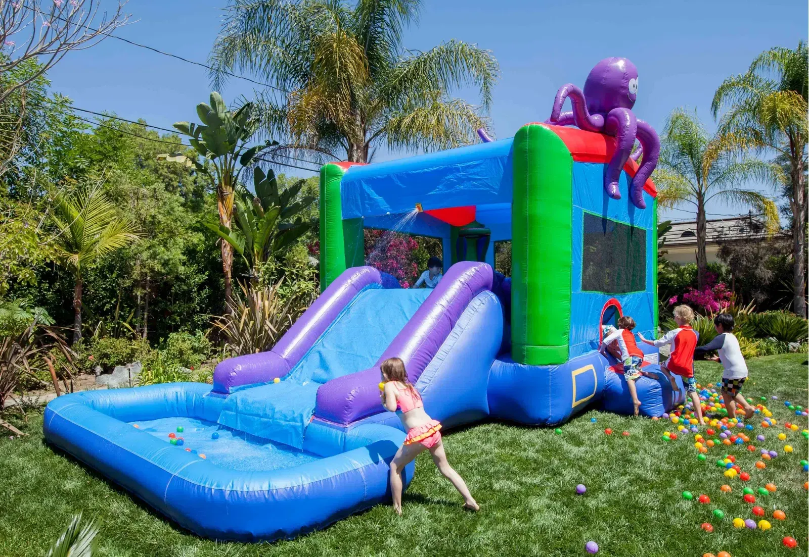 Octopus Bounce House w/ Water Slide and Pool