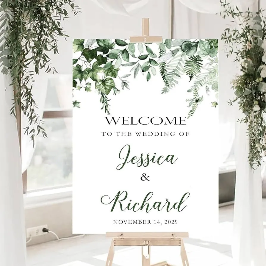 Wedding Welcome Sign Easel