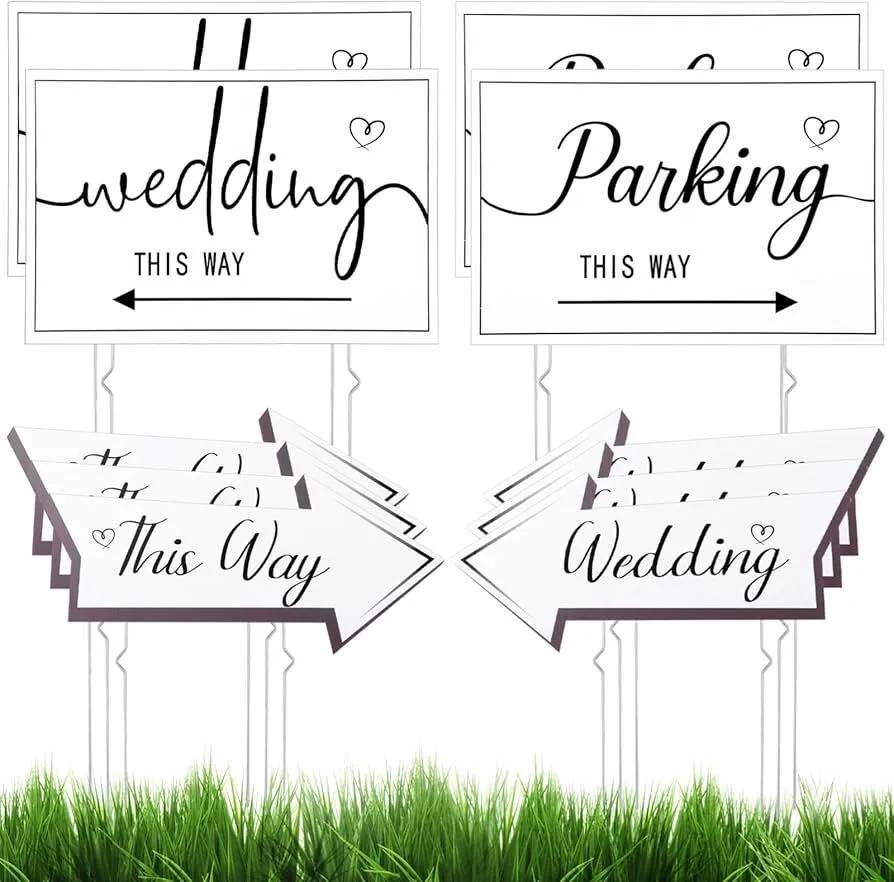 Wedding Directional Sign Set