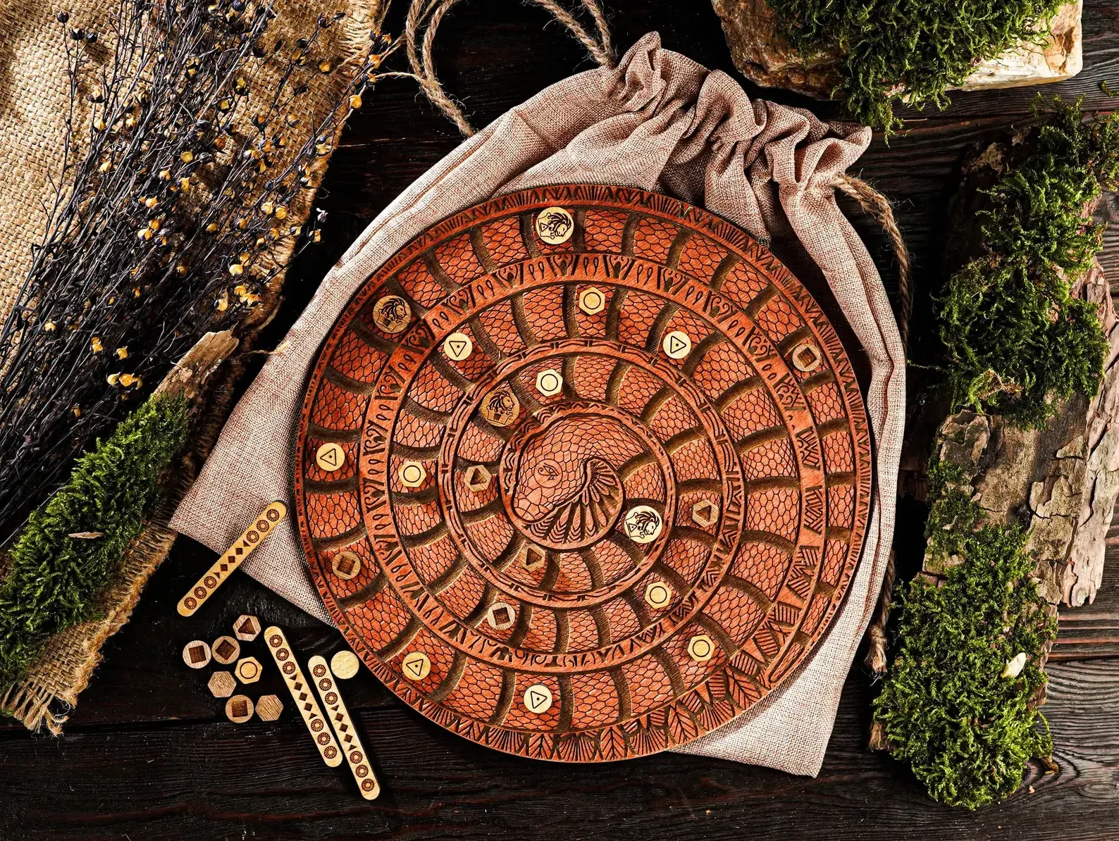 Mehen Board Game (Ancient Egyptian Set)
