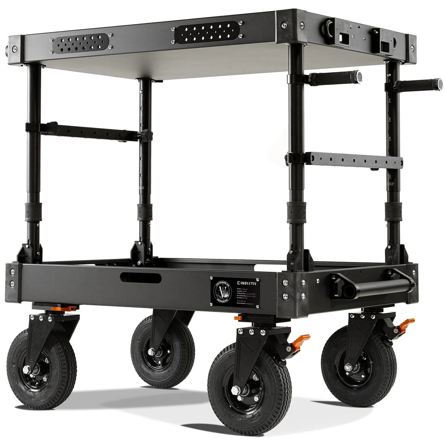 Inovativ Voyager 36 EVO Equipment Cart with X-Top Keyboard Shelf