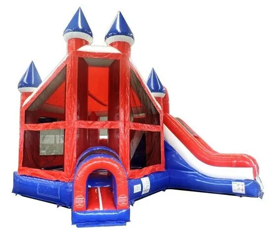 Red, White and Blue Castle Bounce Combo (Wet or Dry)