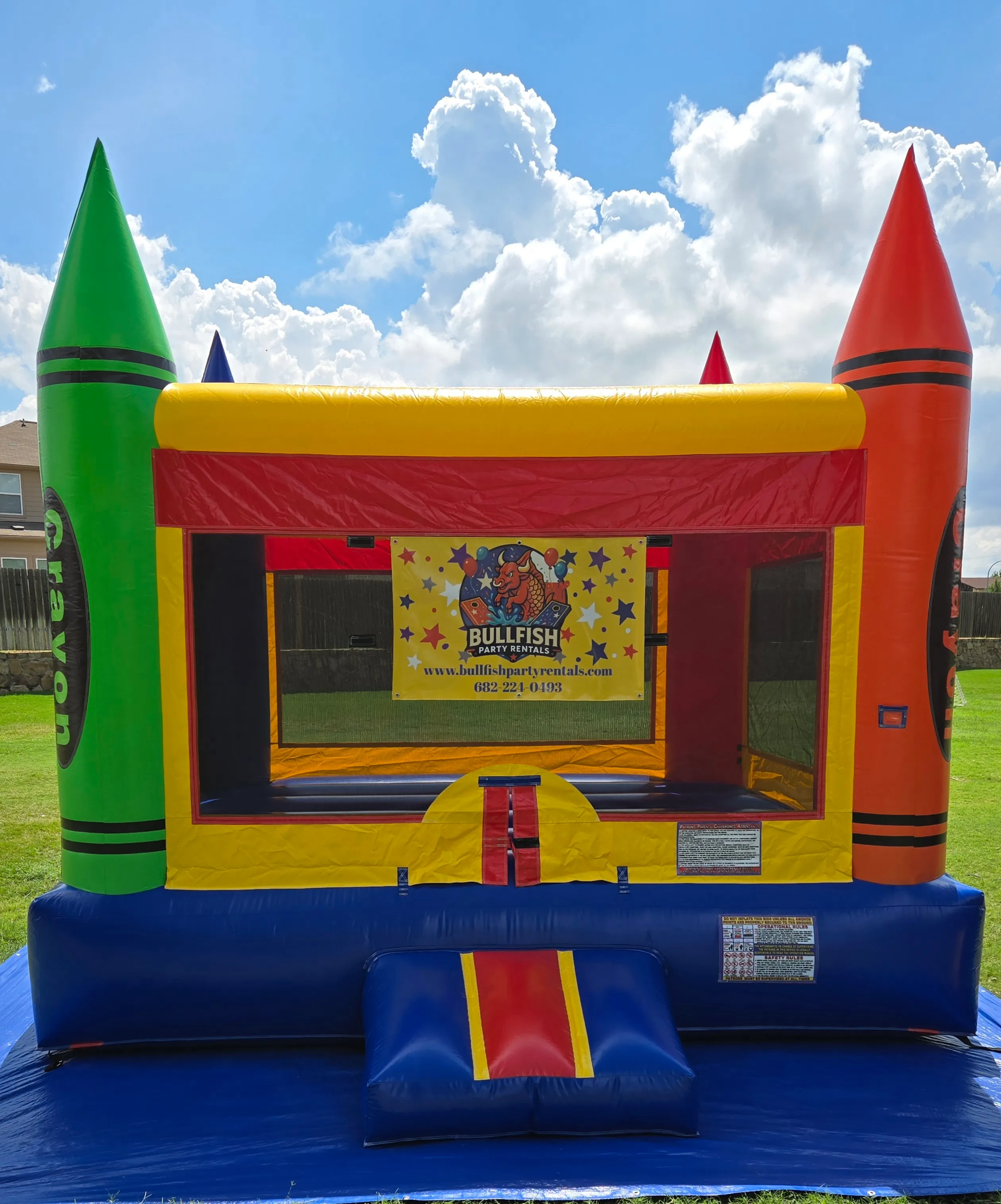 15x15 Crayon Bounce House