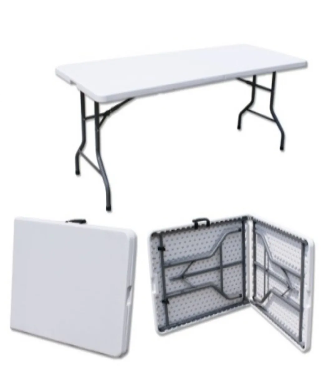 8 foot Sturdy Folding Table Lightweight 