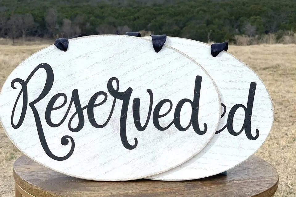 Reserved Sign