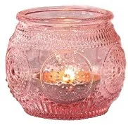 Pink/Rose Gold Candle Holders