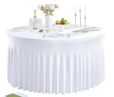 Round Spandex Skirted Tablecloth