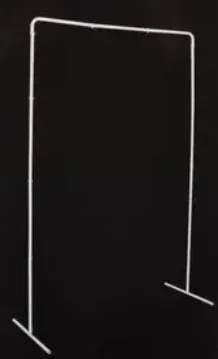 White Metal Backdrop Stand - 6.67ft