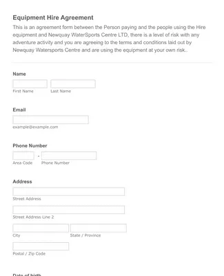 Watersports equipment hire collection image