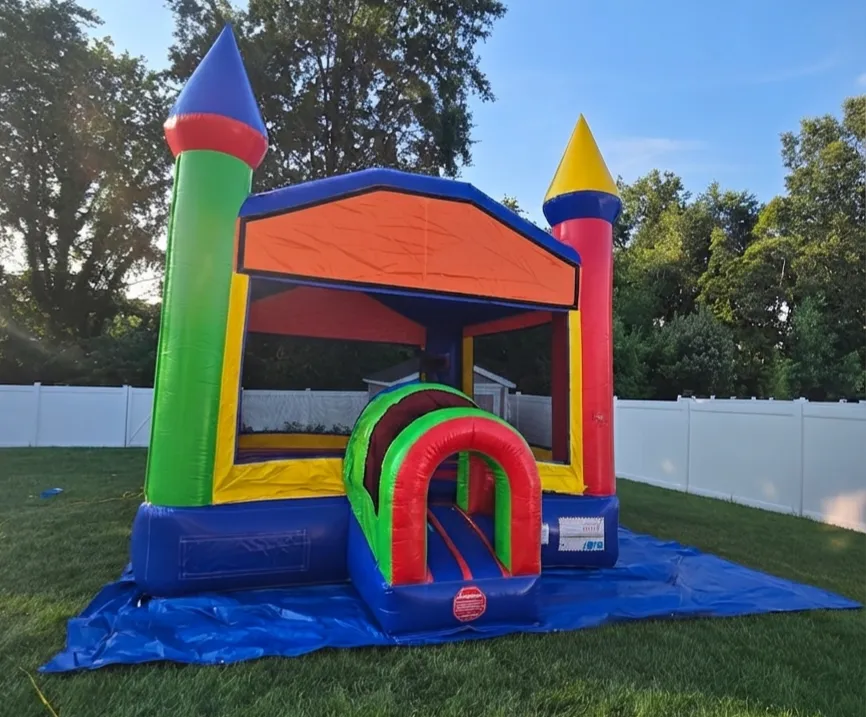 Rainbow Castle 14 x 13 Bounce house 
