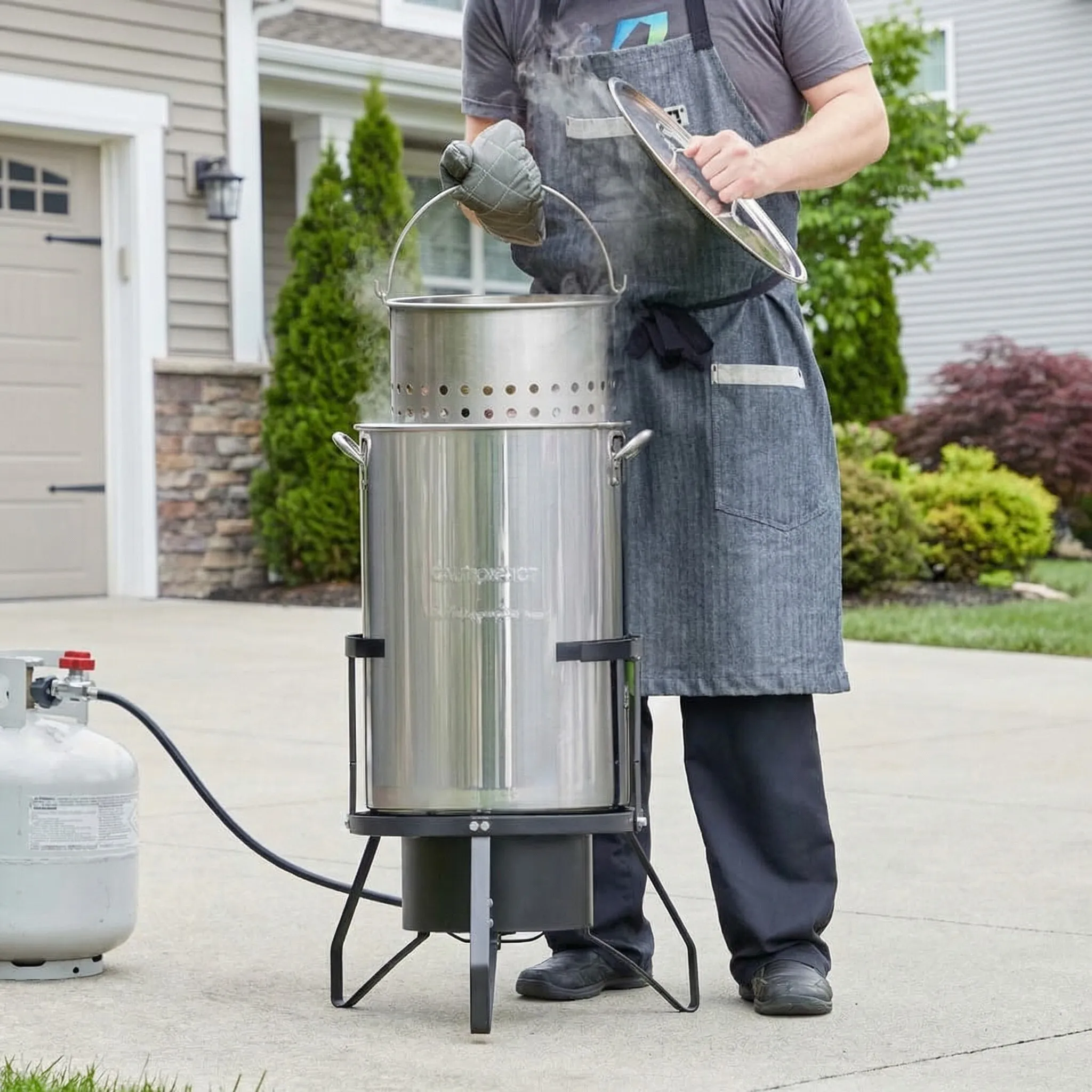 100-qt Stainless Cooker Bundle