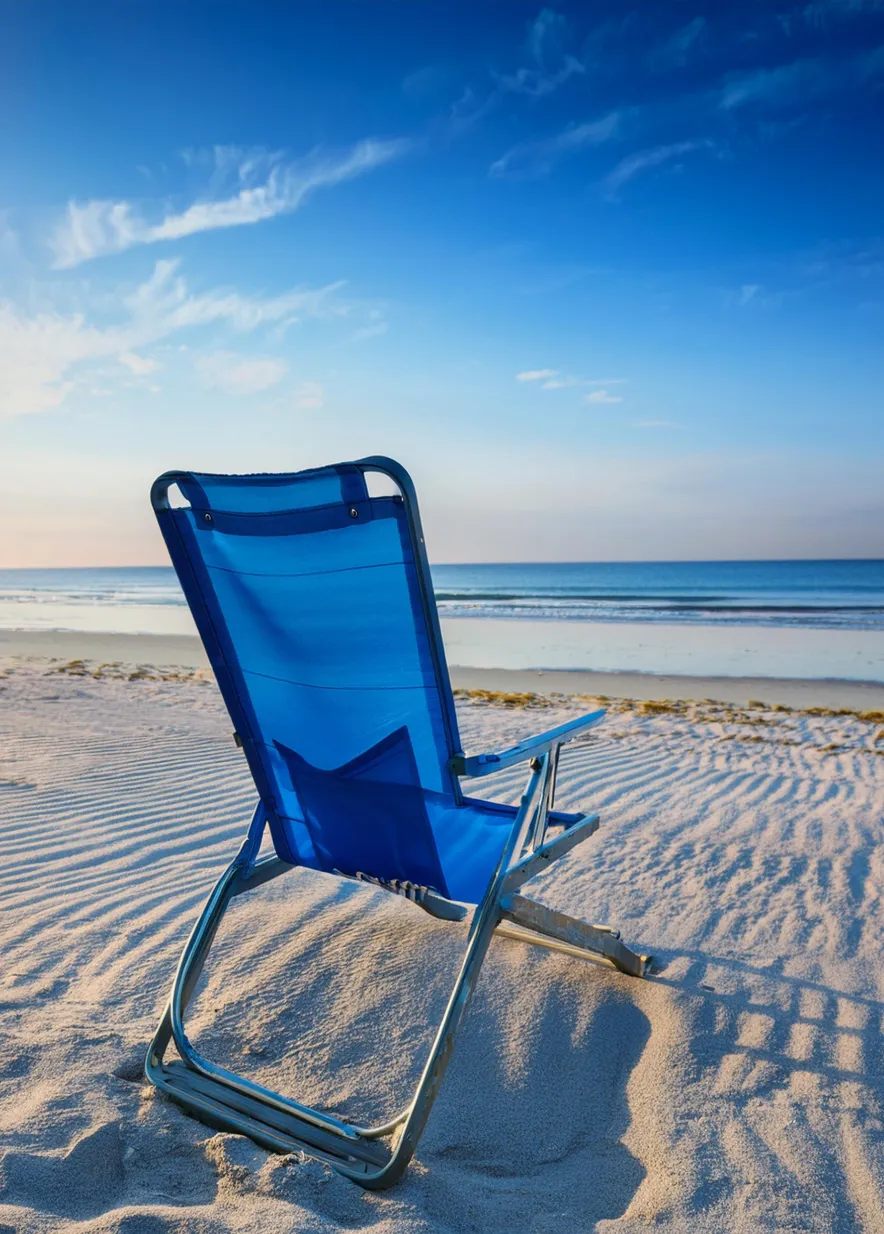 Deluxe 5-Pos Backpack Beach Chair Rental