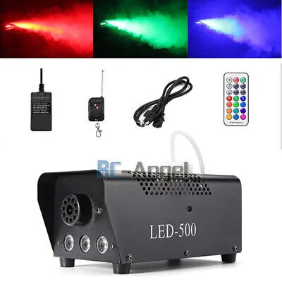 Fog Machine 500W Smoke Machine with 10 RGB LED