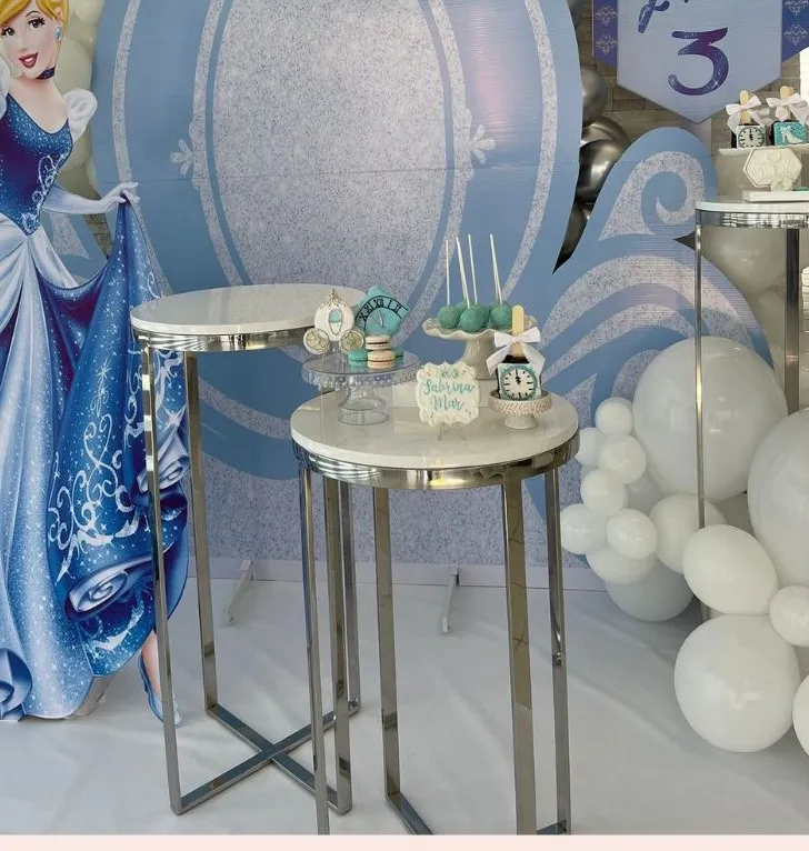 Mesa pequeña Hera silver