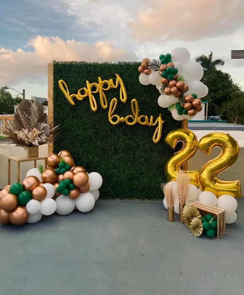 Backdrop de grama cuadrado 7x7