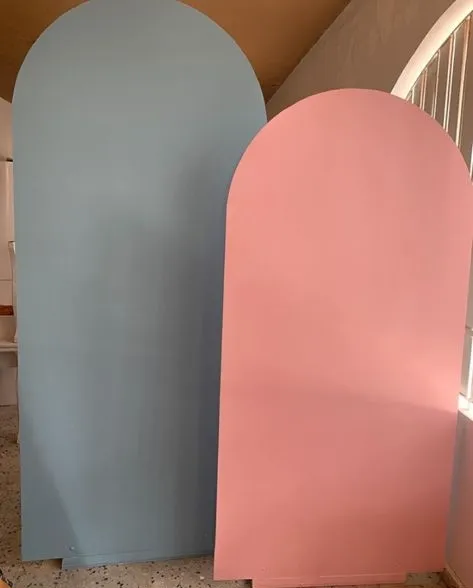 Backdrop arqueado rosa 7'